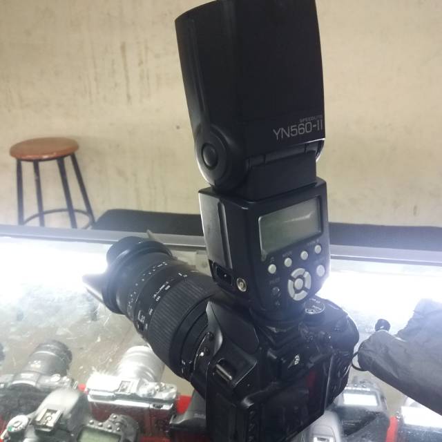 Nikon d3200 flash dan lensa 70-300mm