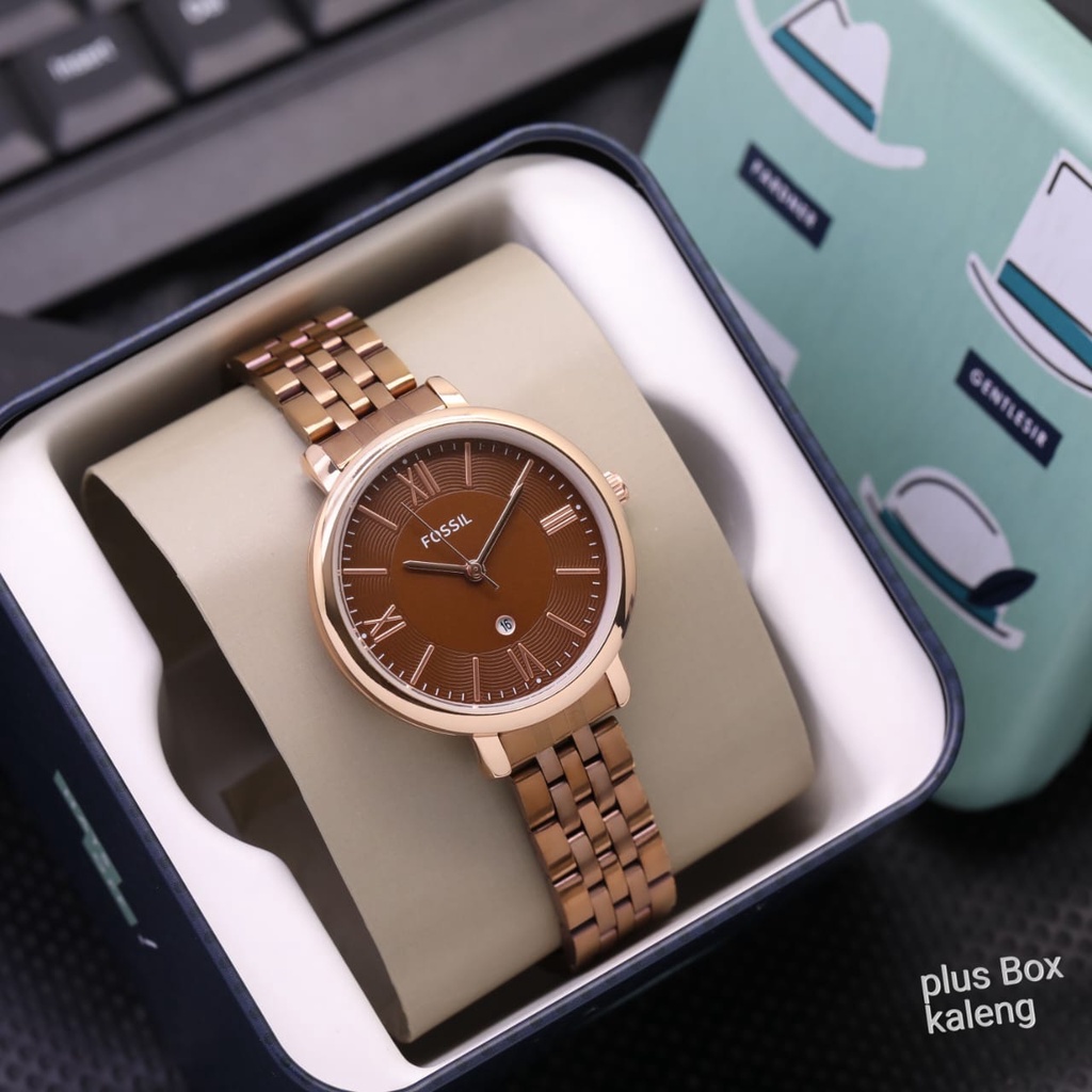 Grosiran Jam Tangan Fashion Wanita FL35115TI Analog Strap Rantai Include Box Exclusive Bahan Kaleng (COD) Cocok untuk hadiah