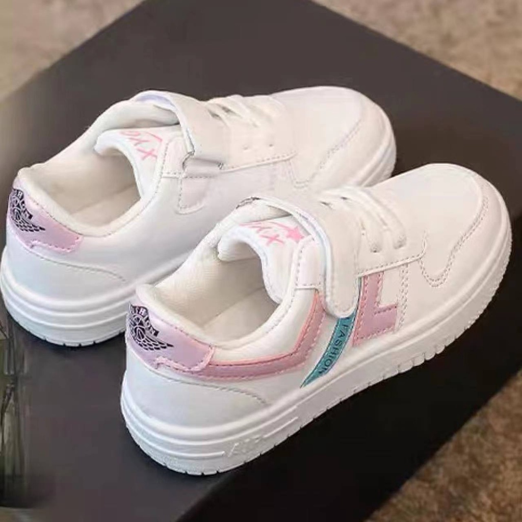 KF CAT Sepatu Sport Sekolah Anak Perempuan Laki-laki Sepatu Unisex Trendy Import High Quality-Pink