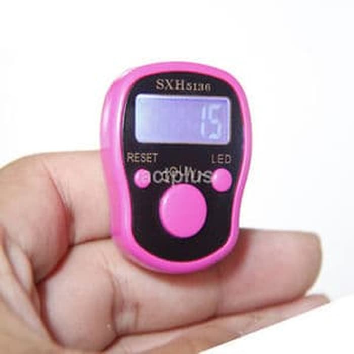 LED rosario digital kontra penghitungan kontra Dzikir + kotak mika