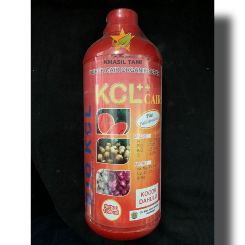 Pupuk Cair Organik SUPER | KCL Cair Bio KCL Netto 1Liter - Bina Agro Mandiri