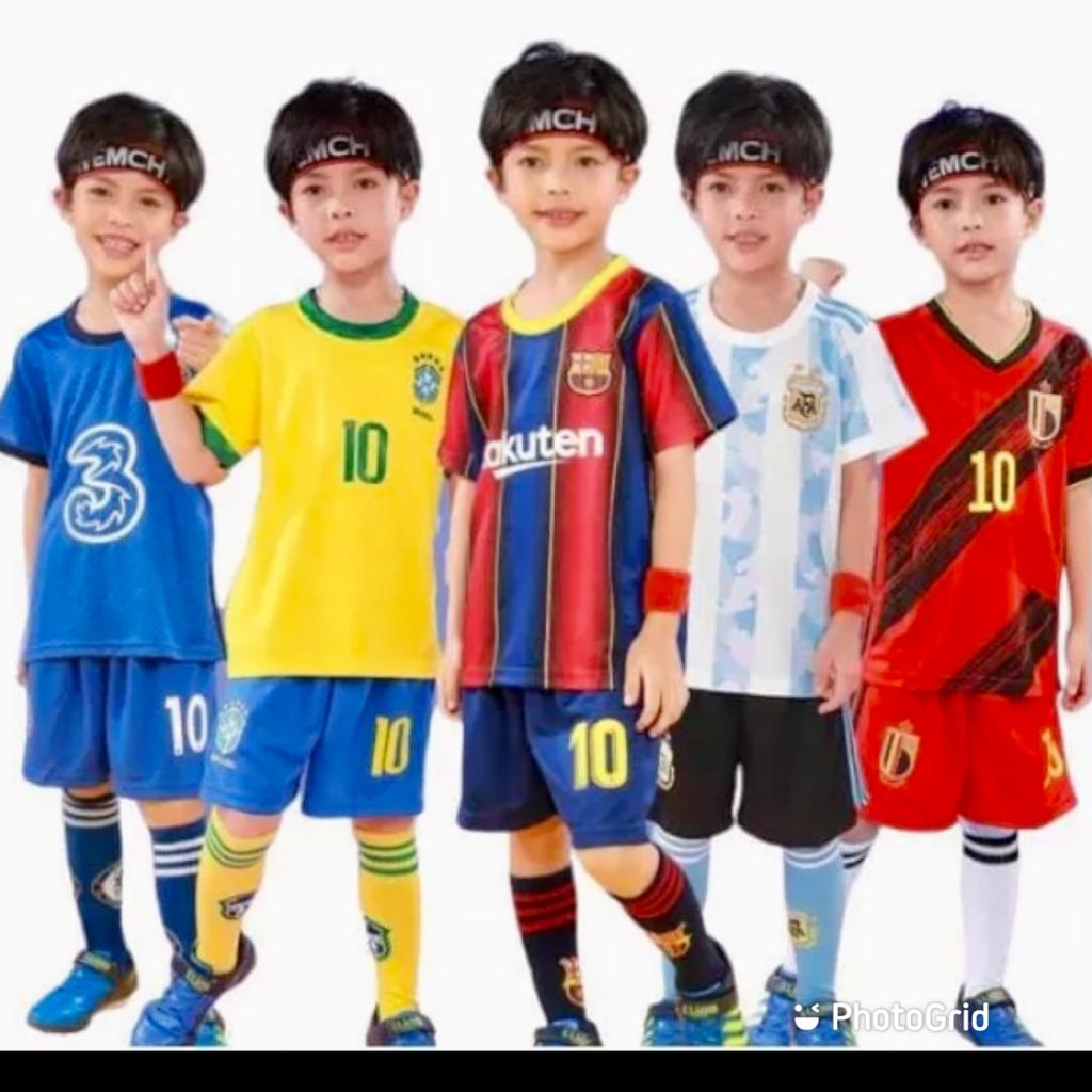 setelan baju bola anak/baju bola anak termurah/baju bola anak laki laki/jersey bola anak terbaru 2024-2025