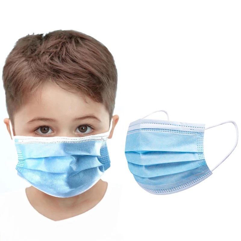 MASKER ANAK-ANAK POLOS 3 PLY 50PCS