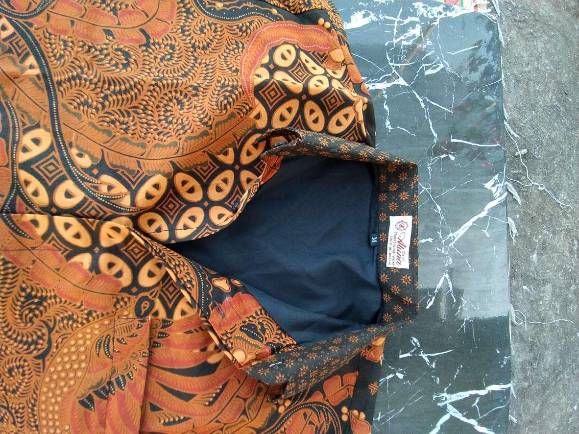 Batik Cowok Modern Batik Slimfit Premium Pria Batik Solo Pria Slim Fit Lengan Panjang Aluna Gba 092