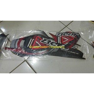 Striping Lis - lis Body - Stiker Motor Beat 2009 Hitam High Quality