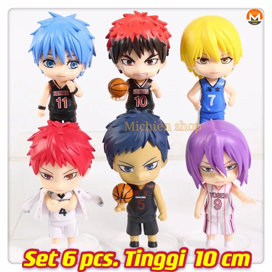 6pcs/set Figure Kuroko No Basuke Basketball Anime Action Figures