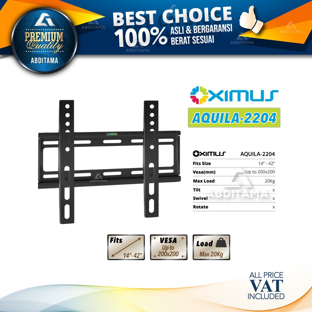 BRACKET TV Tilt LCD LED TV 14&quot; - 42&quot; OXIMUS AQUILA 2204