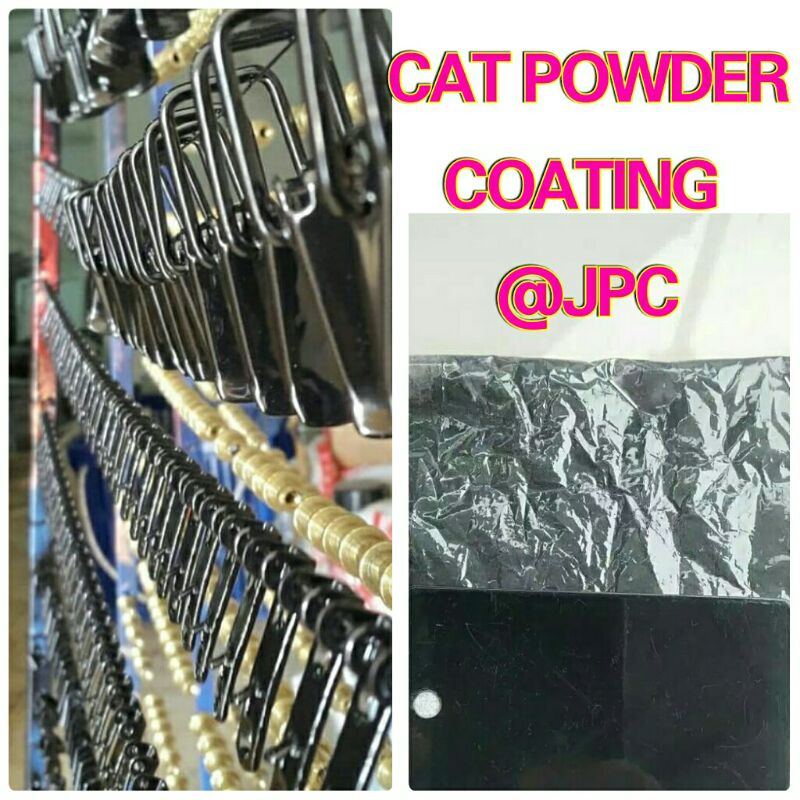 (JPC) CAT SERBUK BUBUK HITAM Gloss 1kg Powder Coating