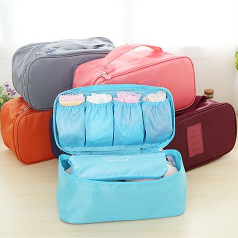 Underwear Travel Toiletry Bag Tas Penyimpanan Pakaian Dalam Pouch Kosmetik Make Up Korea2