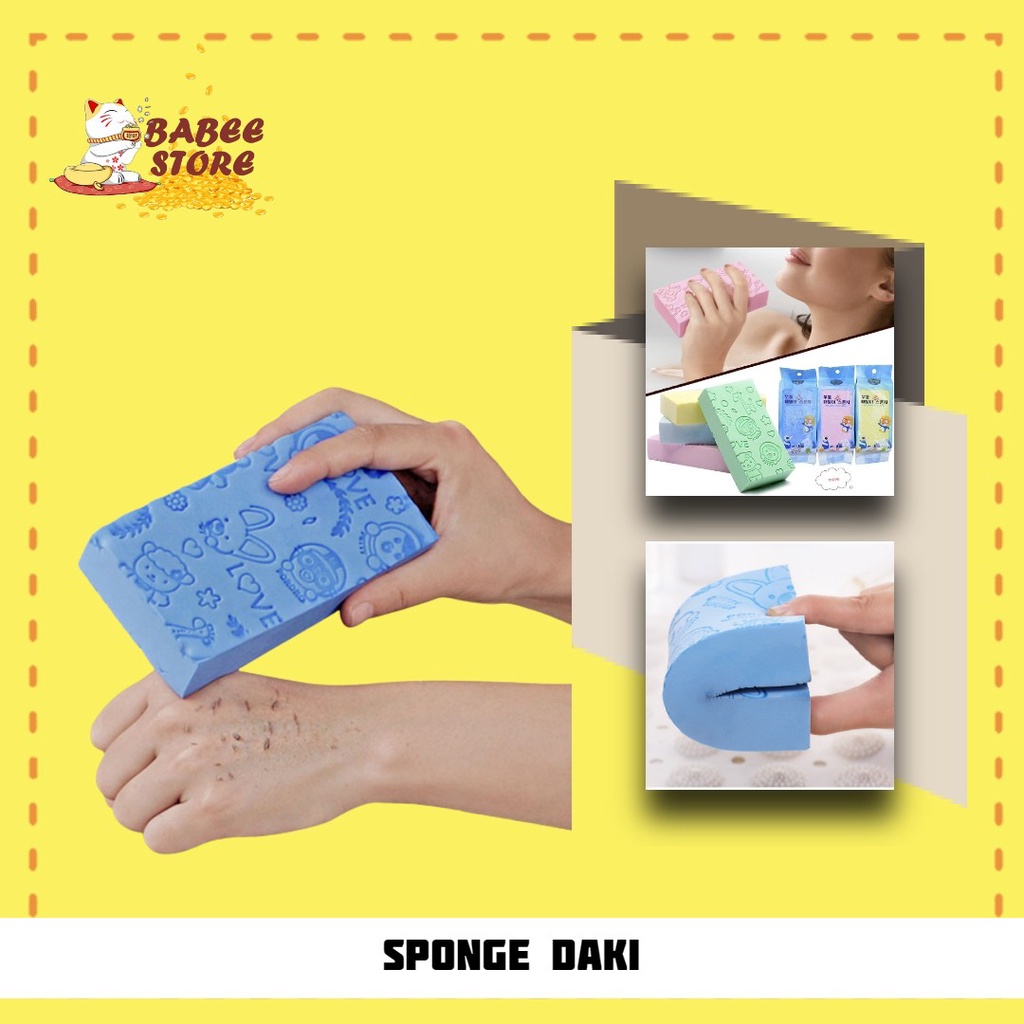 SPONS DAKI / SPONS MANDI BAYI / SIKAT MANDI / SIKAT DAKI / PEMBERSIH DAKI / SPONS LEMBUT