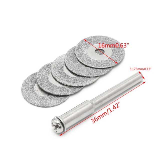5pcs 10pcs 16 mm Mata gerinda gergaji potong mini cutting disc saw blade piringan potong