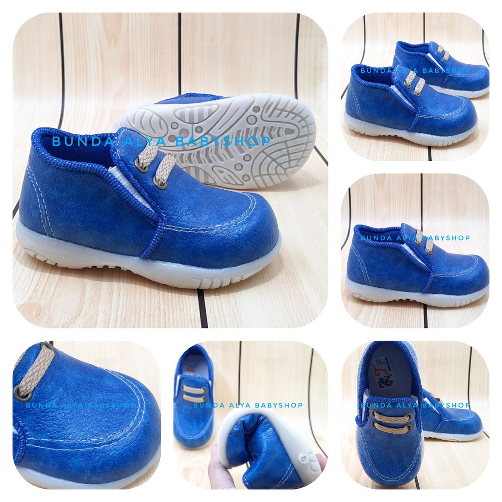 Sepatu Anak Laki Laki Usia 2 3 4 Tahun Size 24 - 29 Casual BIRU - Sepatu Anak Cowok Casual Resmi Anti Licin