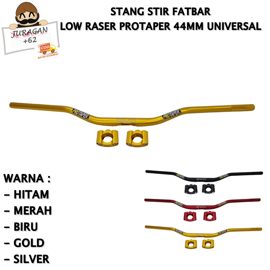 STANG STIR FATBAR LOW RAISER EVO MOTOR TRAIL MOTORCROSS 4MM