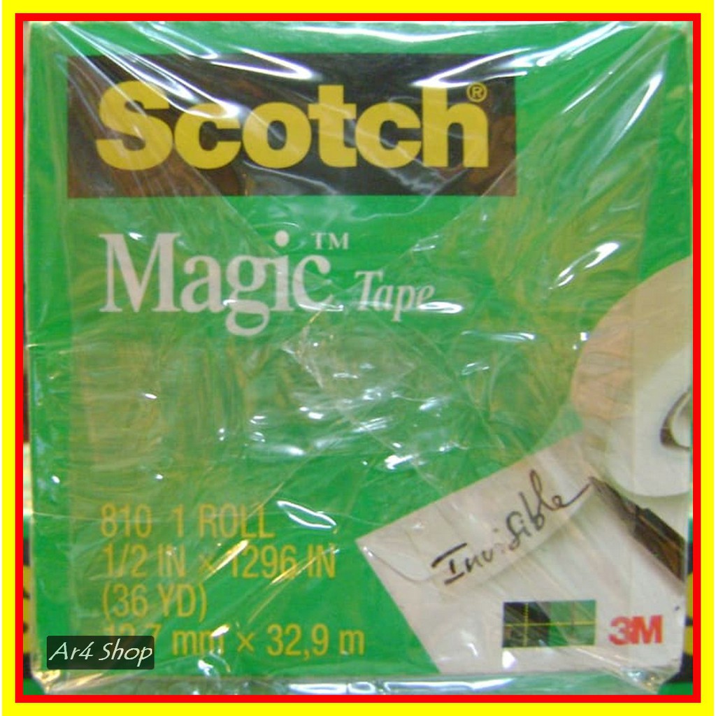 

Tape - Scotch - Magic Tape 810. 1 2 In X 36 Yd Roll