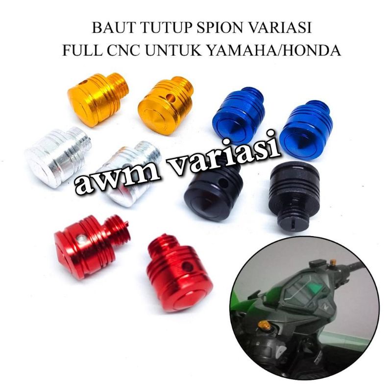 TUTUP SPION VARIASI YAMAHA DAN HONDA | MONEL SPION UNIVERSAL MOTOR HONDA DAN YAMAHA