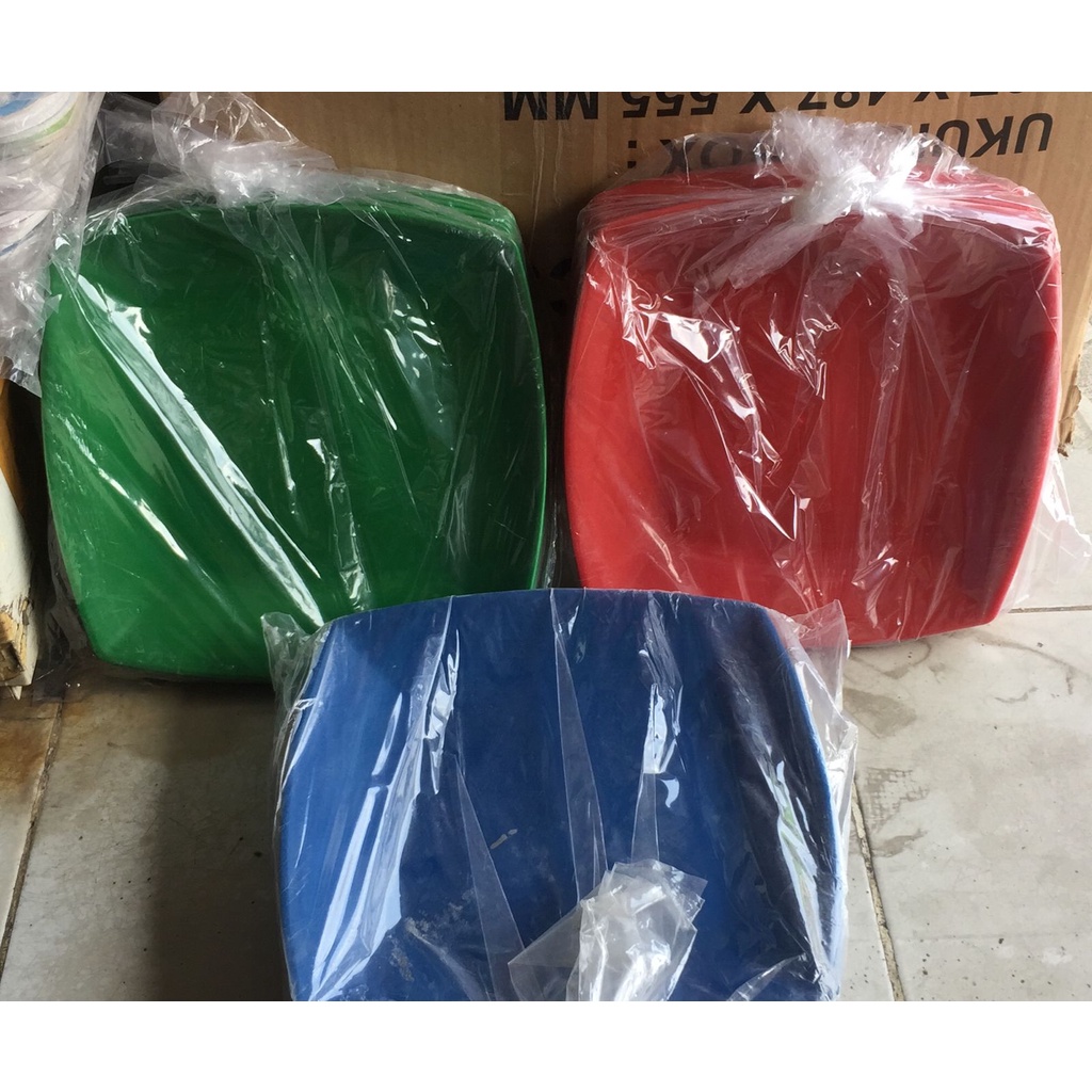 Piring Makan Plastik Warna Set 12 Pcs / Piring Buah / Piring Plastik Serbaguna