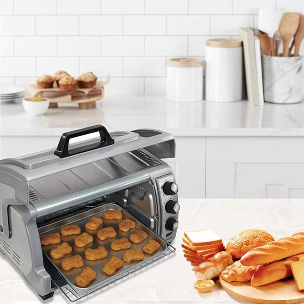 Nickolas1 Loyang Cetakan Kue Kering Stainless Steel Mudah Bersih Peralatan Masak Home Dishes Bake Pan