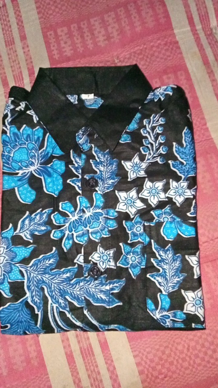 Batik Anak Laki Laki Kemeja Batik Anak Lengan Pendek Cowok Batik Original Abadi Batik Keluarga
