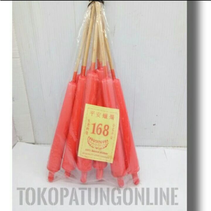 Lilin Bambu Merah Isi 10 Besar