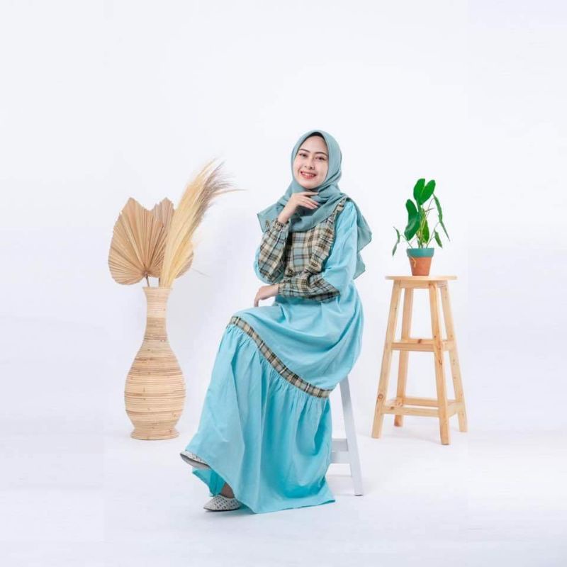 Gamis Nurii Remaja / Gamis Katun Remaja / Baju muslim remaja