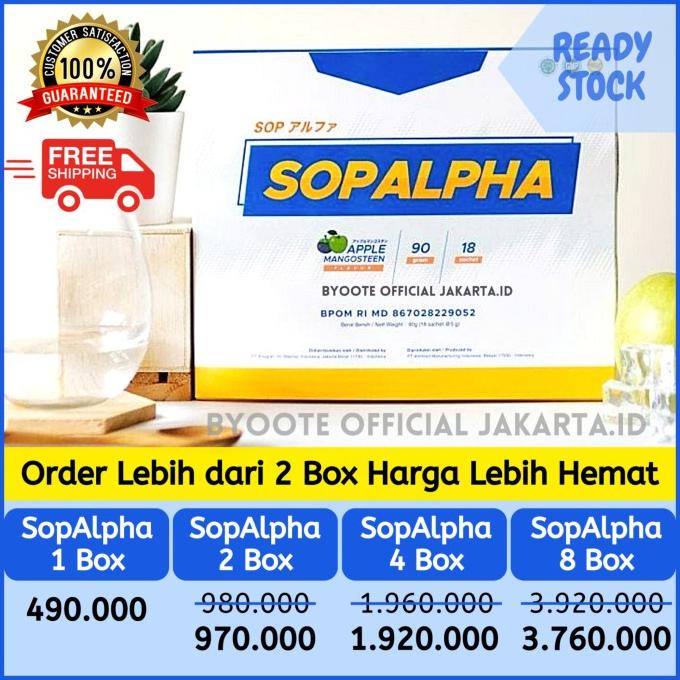 SOPALPHA BIOBOOST Original Immune Booster Kesehatan 1 Box 18 Sachet Lc