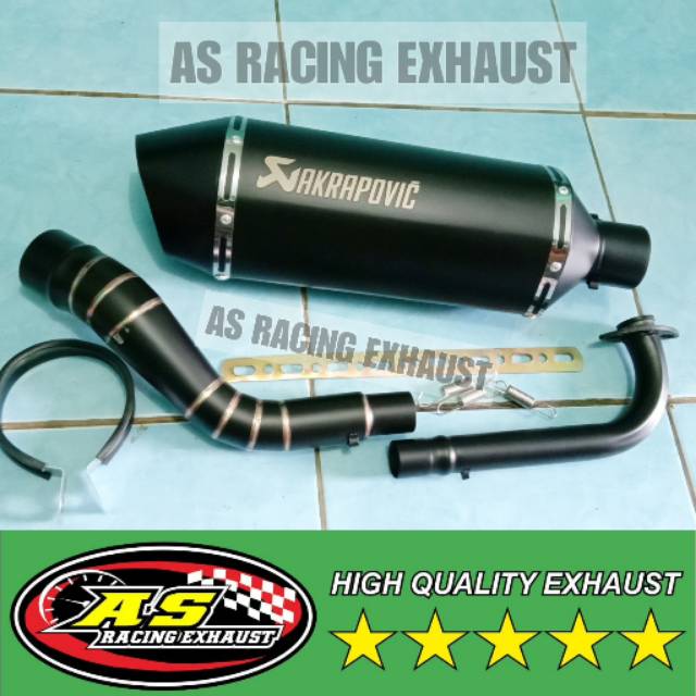 Knalpot Akrapovic layang Blackdoff Nmax