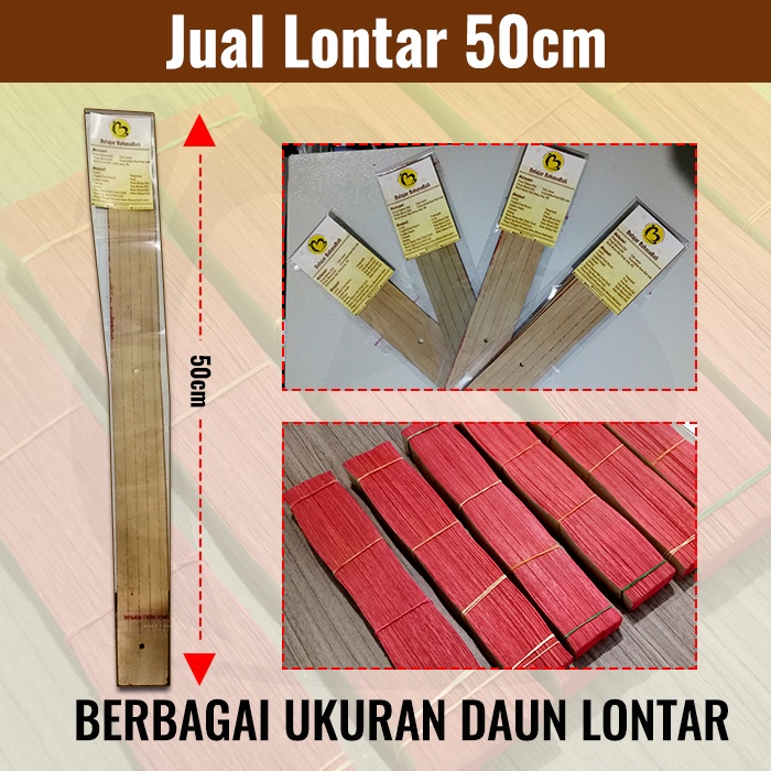 

TERLARIS! Jual Daun Lontar 55cm | Alat Nyurat Lontar