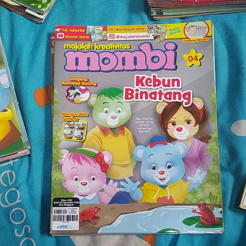 BARU majalah MOMBI 2021/2022 anak2 TK DAN SD-mombi edisi 18