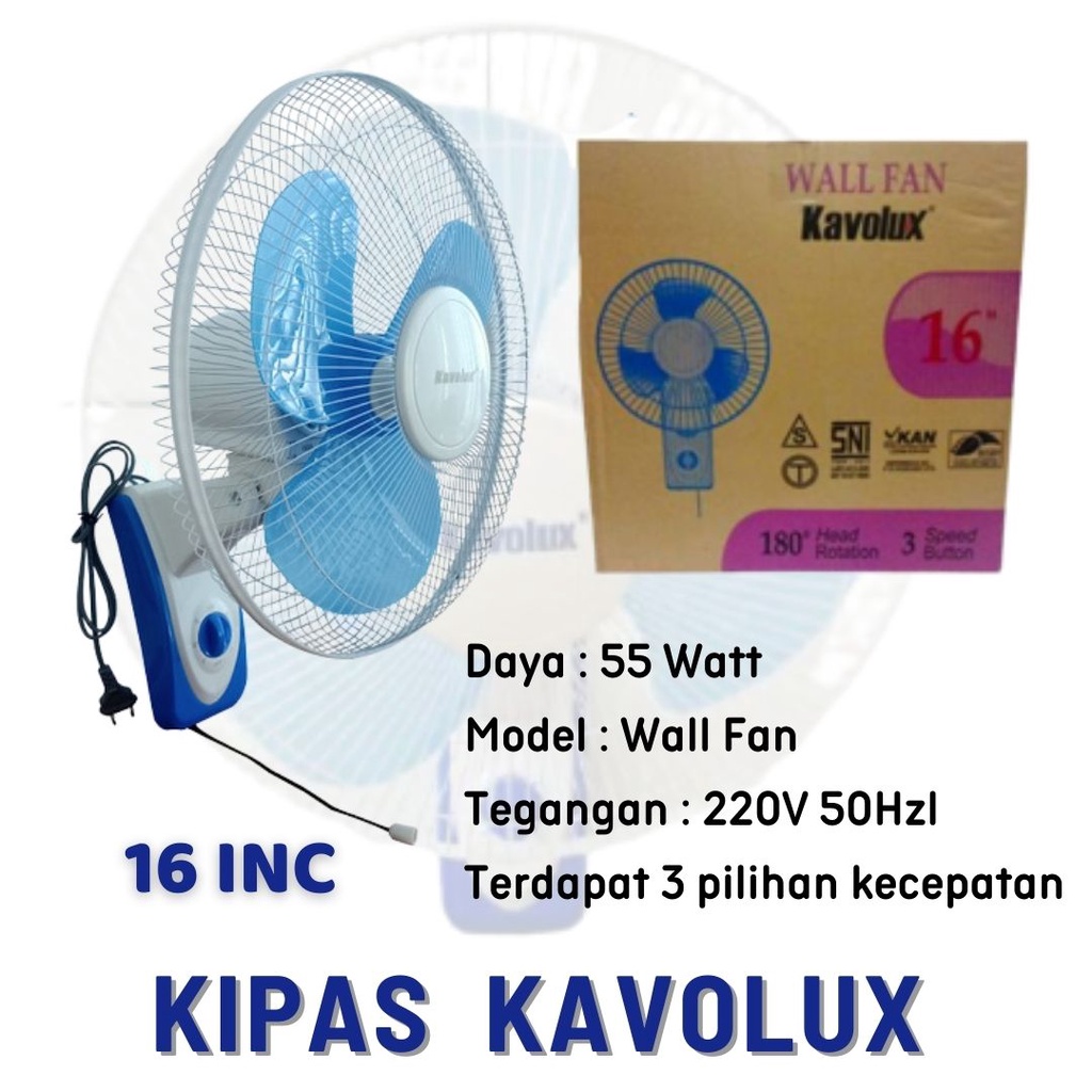 KIPAS, KIPAS DINDING , KIPAS WALL FAN 16 INCHI TD , KAVOLUX , YAMAKAWA