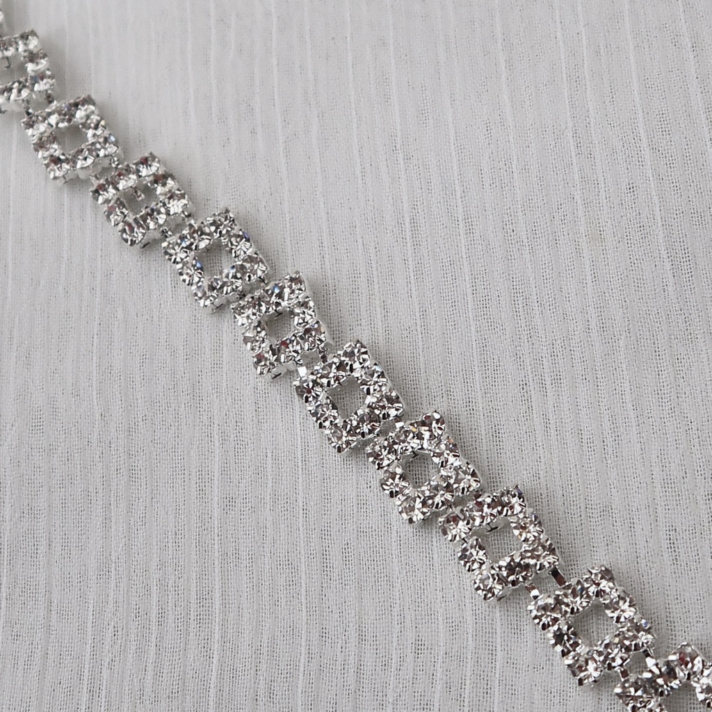 Payet Rangkai Gabrielle | Kristal Swarovski Cantik Mewah Import Jahit Tempel Fancy Bridal Rhinestone