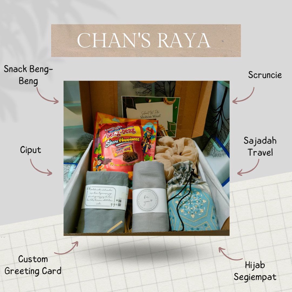

Hampers Lebaran - Chan's Raya (Hanpers, Kado Ultah/Wisuda)