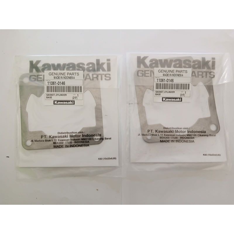 gasket blok ninja r dan rr original kawasaki paking blok ninja r dan rr