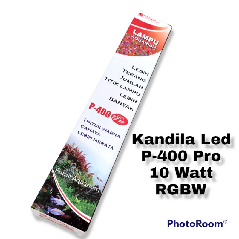 Kandila P-400 Pro Lampu Akuarium Aquascape RGBW 10 Watt 40-50cm Led Pro Series