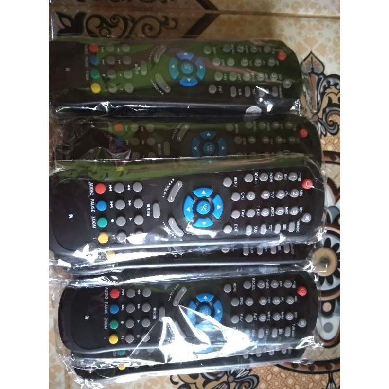 Remote nex parabola kuning putih hitam matrix garuda aple dll