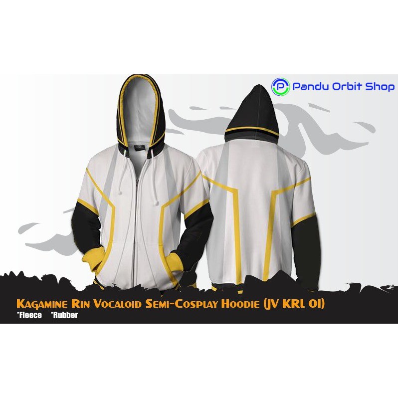 Jaket Kagamine Rin Vocaloid Semi Cosplay Hoodie - JV KRL 01
