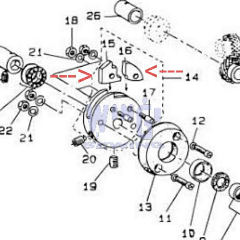 B1211372000 B121237200  JUKI MB 373 Stopper Set Mesin Pasang Kancing