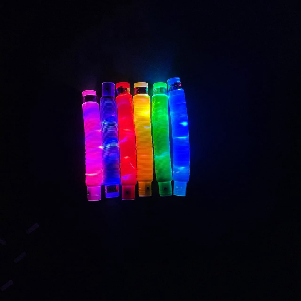 Mainan Anak Light Up Pop Pipes/Mainan Pop Tube LED Viral