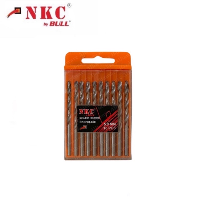 (1 Pcs) NKC 5 MM Mata Bor Besi HSS / Mata Bor Besi Putih