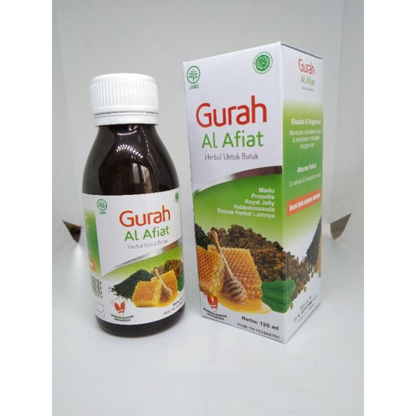 Madu Gurah Al Afiat Anak & Dewasa 125 ML | Gurahfit Flu batuk dan sinusitis | Madu Gurah Fit