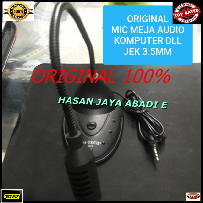 J164 komputer pc laptop youtuber kabel standing mic original desktop mik meja microphone table youtu