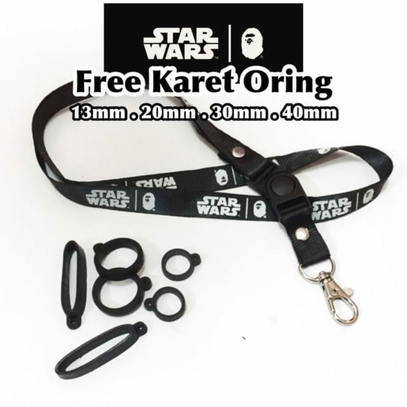 

lanyard STARWARS gantungan kunci DISTRO ANIMASI / tali lanyard gantungan leher id card name tag kartu nama
