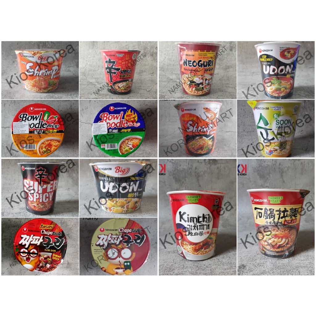 

Nongshim Instan Noodles CUP / Mie Korea / Ramyun / Ramen Korea / Mie Instant / NONGSHIM