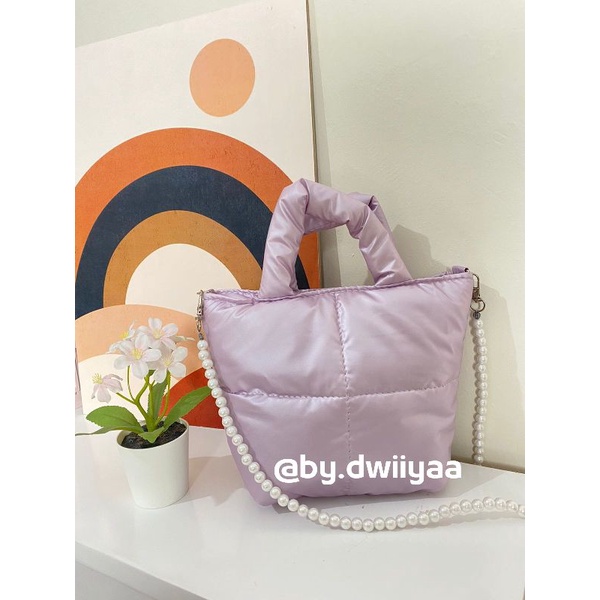 Puffy bag/tas selempang wanita