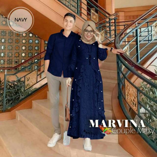 Sale Couple Marvina Gamis Couple Cewek Cowok Baju Kondangan Tunangan Murah Pasangan Suami Istri Coco Shopee Indonesia