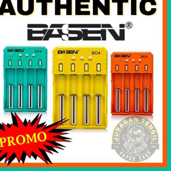 TOP PRODUK AUTHENTIC BASEN BO4 Charger Battery BO 4 slot FAST CHARGING Baterai 18650 etc CFD16 . . .
