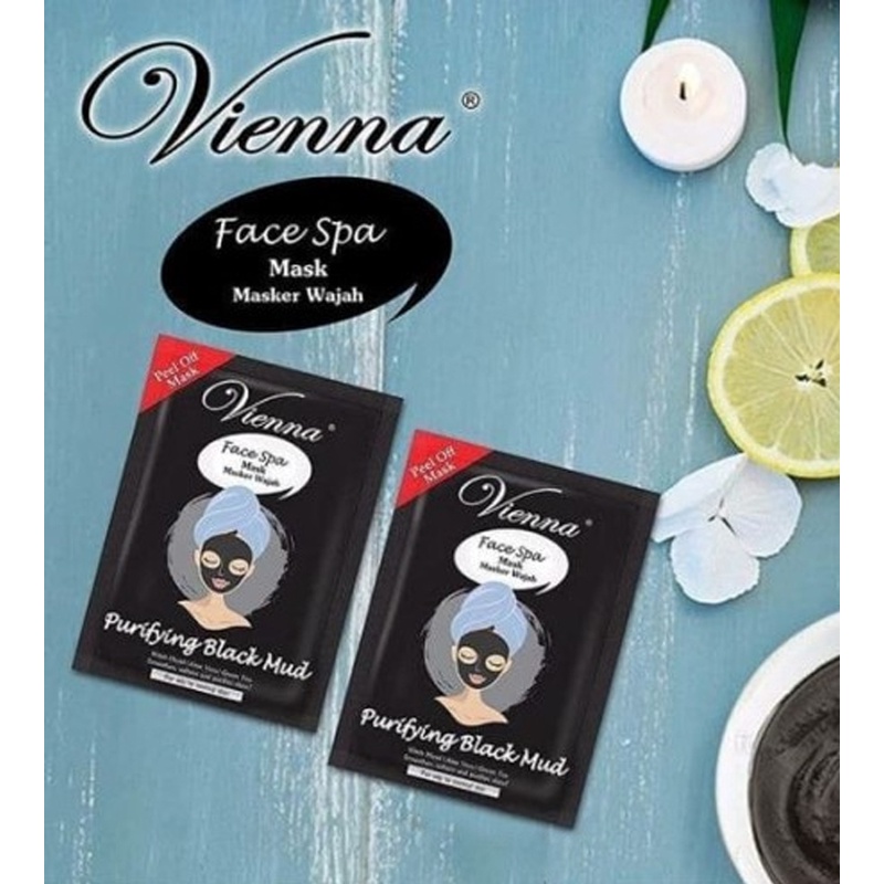 [Sachet Hitam 15ml] Vienna Face Spa Peel Off Mask