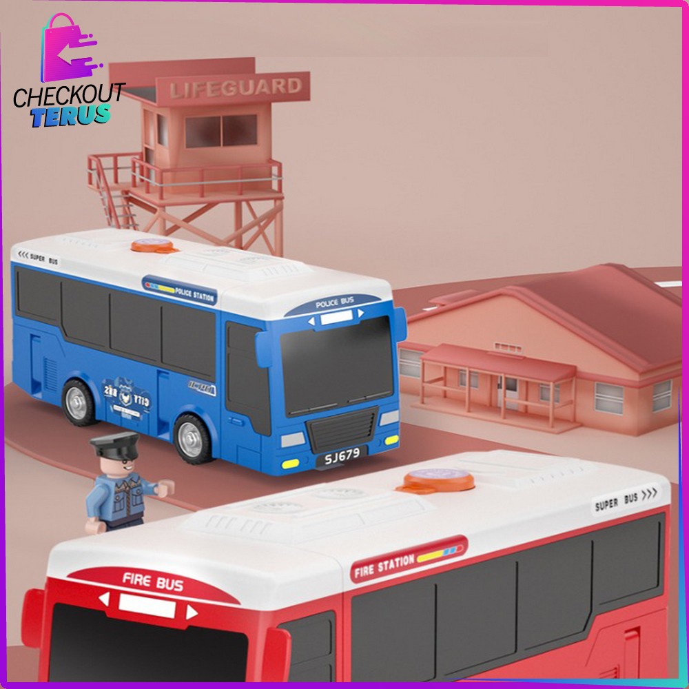 CT M232 M236 Mainan Truk Kontruksi DIY Parking Lot Playset Mainan Mobil Outdoor Adventure Ada Musik Mainan City Parking Lot Set Anak