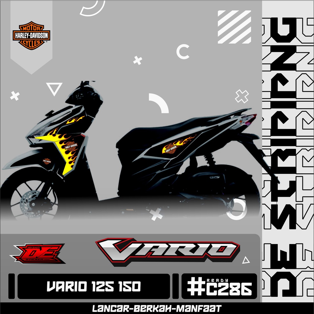 Striping stiker Motor Vario (C285) Sticker Keren