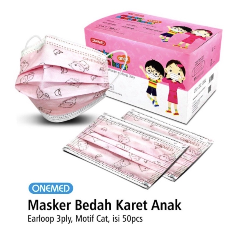 Masker Medis Karet Anak Onemed