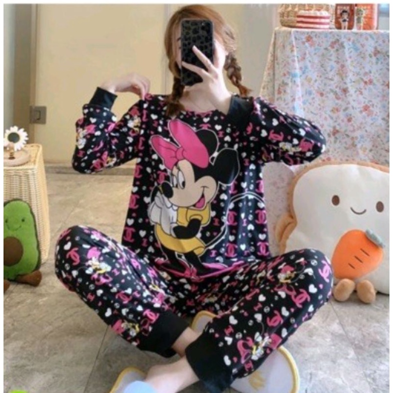 Piyama 795 Import Pajamas PP MNC Mini Minnie Anak Perempuan Remaja Wanita